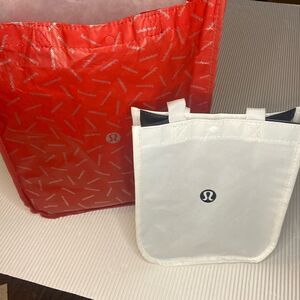 Lululemon Reusable Bags Bundle 1 large 1 small